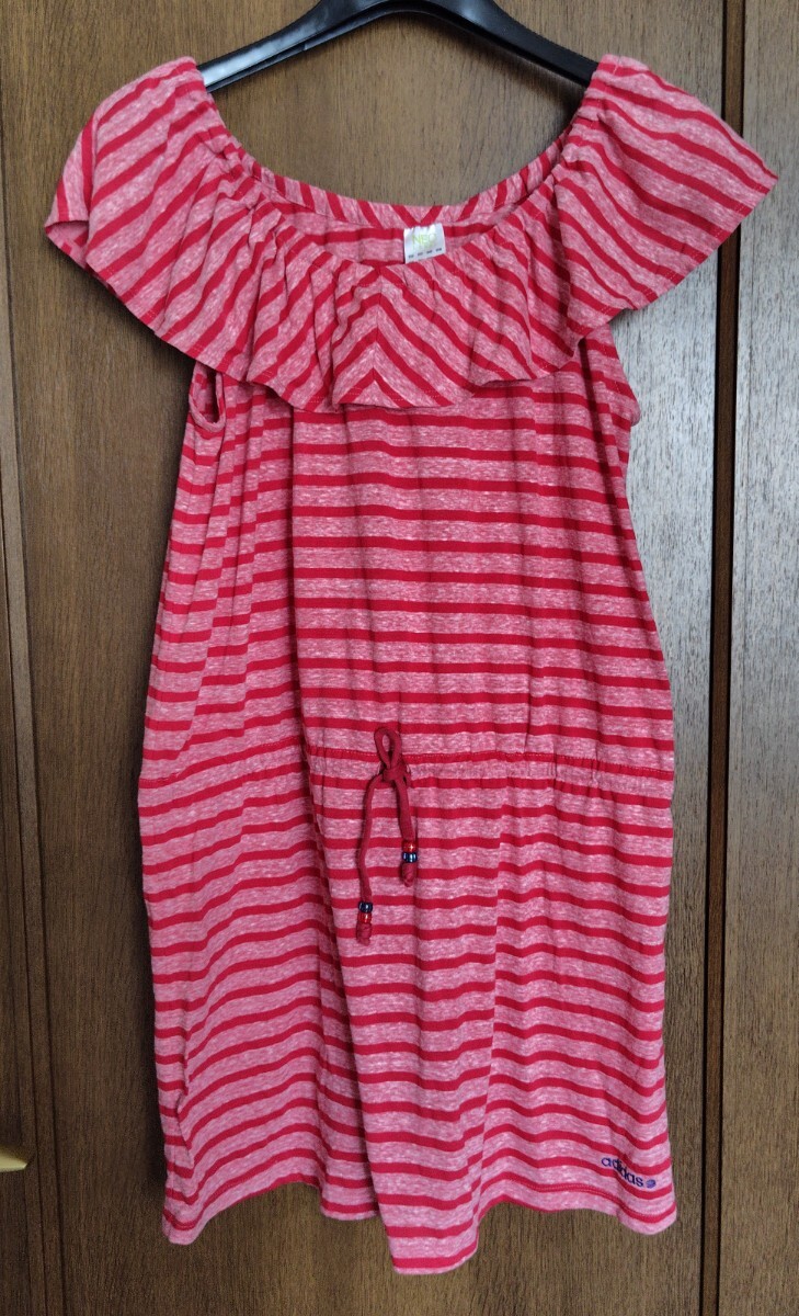 adidas アディダス チュニック レッド 送料無料拍卖