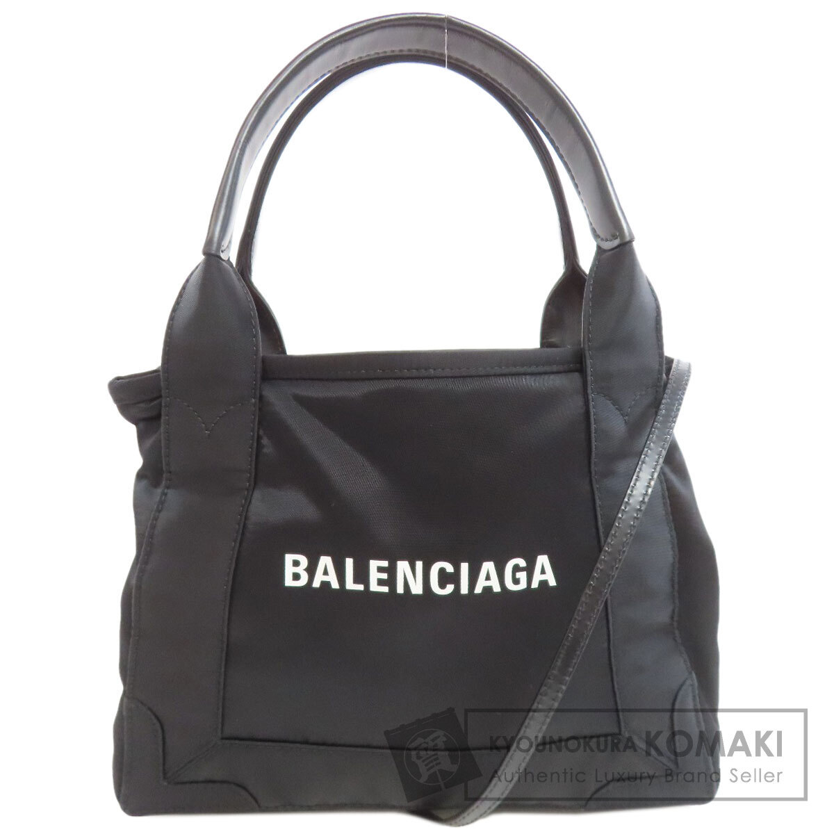BALENCIAGA バレンシアガ 390346 ネイビーカバスXS ハンドバッグ ナイロン素材 レディース 中古拍卖