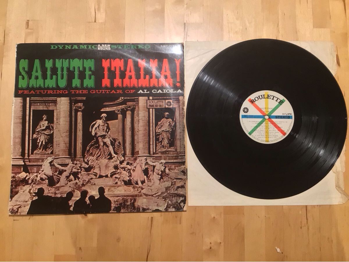 【ペラジャケLP】AL CAIOLA / SALUTE ITALIA! ランデブー・イン・ローマ (SJET-7134) / ROULETTE / 日本盤拍卖