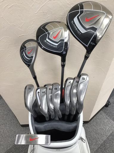 ナイキ スリングショット クラブセット SLINGSHOT(2015) 11S(キャディバッグ付き) フレックスUNI 中古 Cランク拍卖