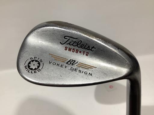 タイトリスト Titleist ボーケイ スピンミルド ウェッジ VOKEY SPIN MILLED SM58.12 フレックスS 中古 Dランク拍卖