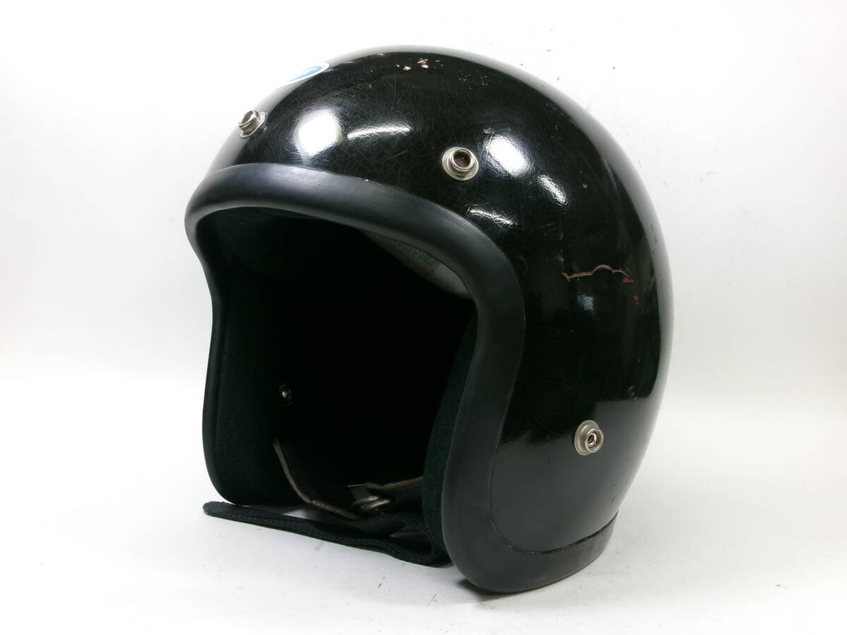 70s BUCO BLUE LINE GT 黒 ジェットヘルメット 目深加工済み XL ★ 1977年製 ブコ ブルーラインGT IC400 インターナショナル BELL 500TX RT拍卖