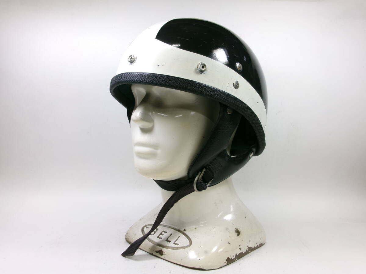 60s BUCO GUARDIAN ハーフヘルメット 目深加工済み M オールドペイント1点物 ★ 1967年製 ブコ ガーディアン プロテクター トラベラー拍卖