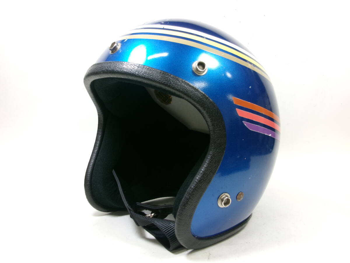 70s HARLEY-DAVIDSON MODEL A by McHAL ジェットヘルメット 目深加工済み M ★ 70年代 マックホール ハーレー AMF BELL 500TX R-T ショベル拍卖