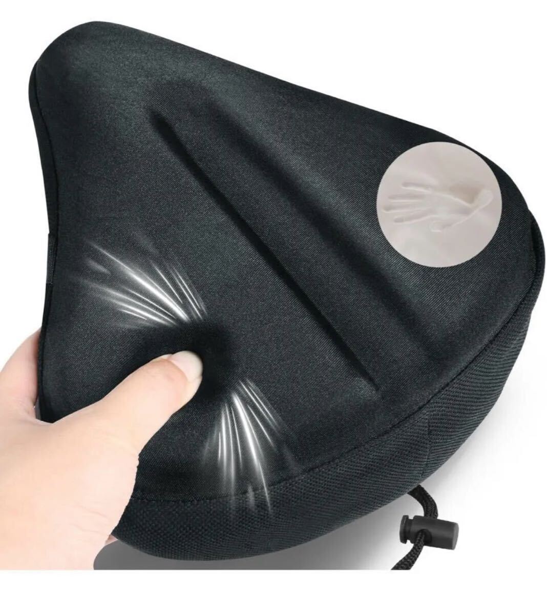 自転車 サドルカバー 大型サドル用 スピンバイク エアロバイク バイクマシーン マウンテンバイク クロスバイク対応 低反発クッション 拍卖