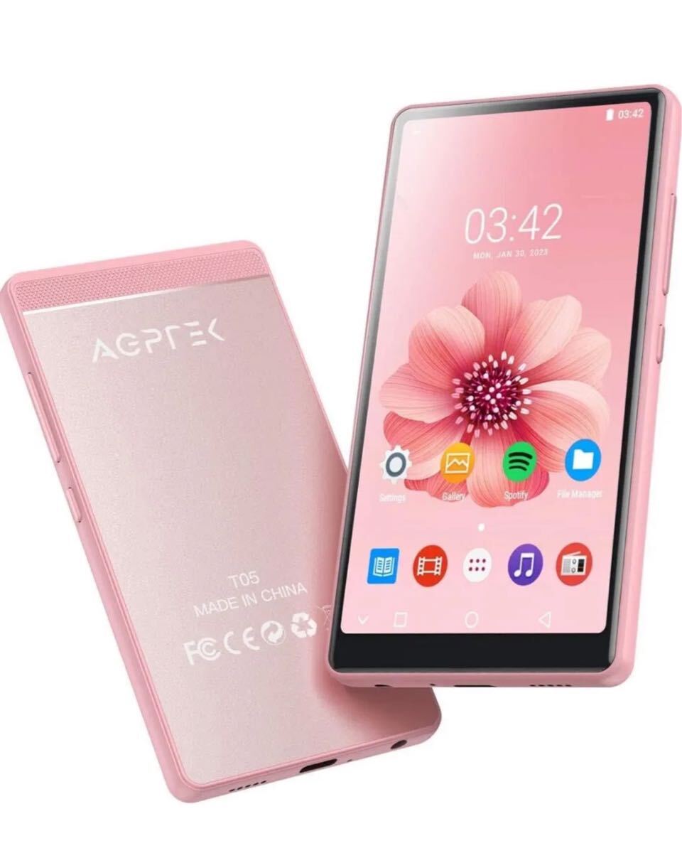 AGPTEK MP3プレーヤー MP4プレーヤー 4インチHD大画面 タッチスクリーン Androidシステム Wi-Fi対応拍卖