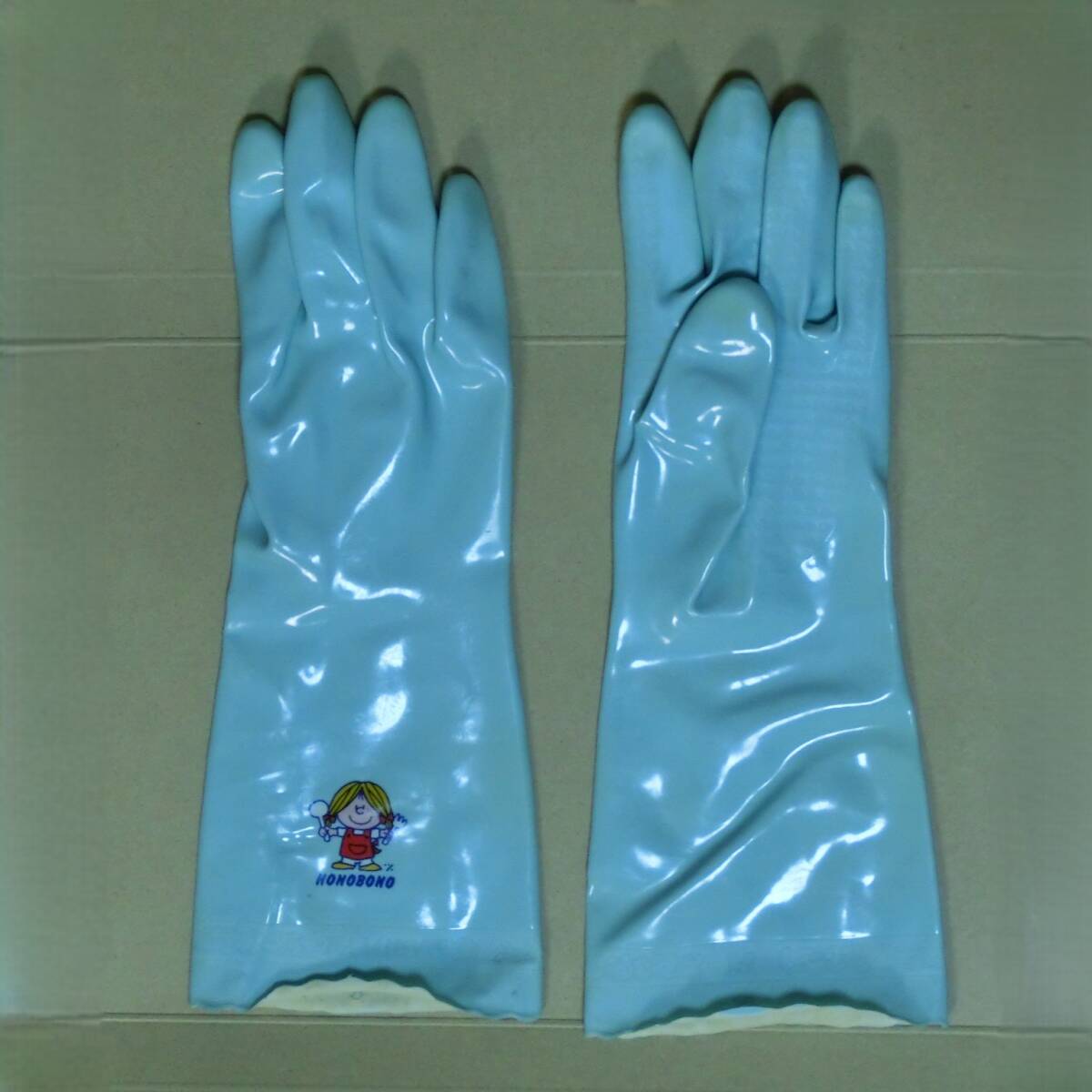 【中古コレクション品3】クリーニング済み 光沢つやつや レトロ ビニール手袋 PVC コスプレ 掃除 洗濯 主に動画撮影にて使用拍卖