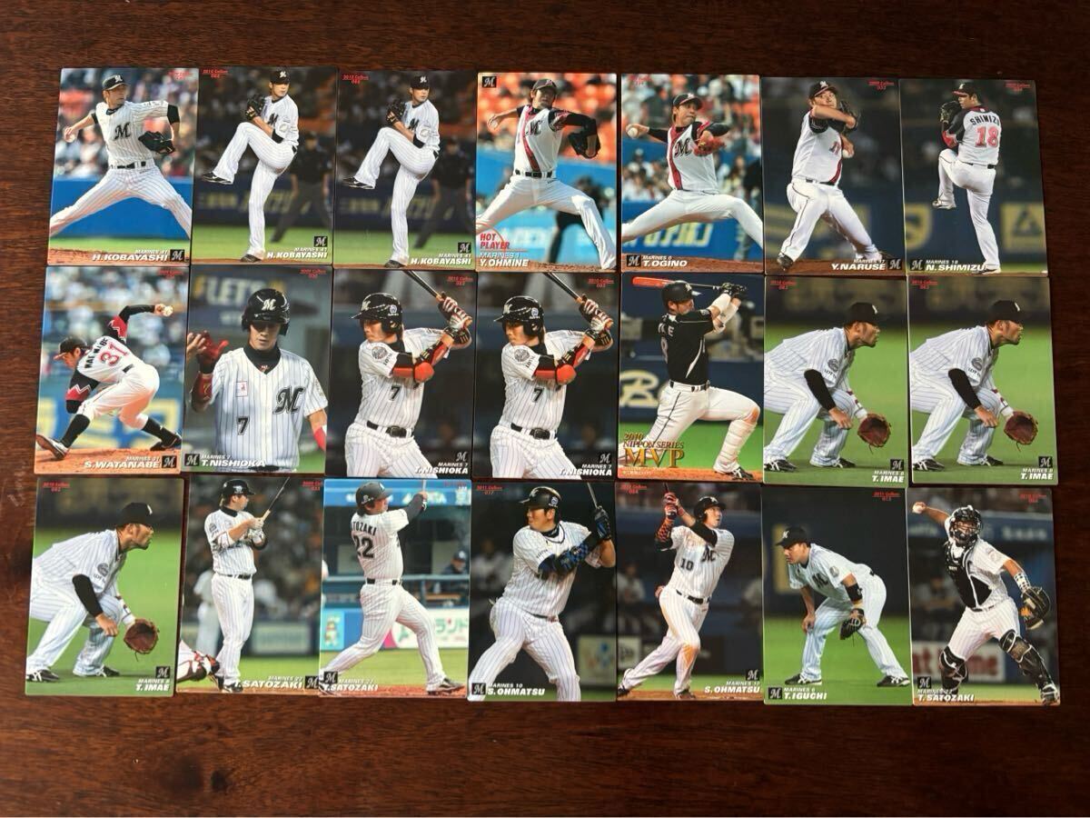 Calbeeプロ野球チップス/ベースボールカード 、千葉ロッテマーリンズ、井口、里崎、今江、西岡他21枚拍卖