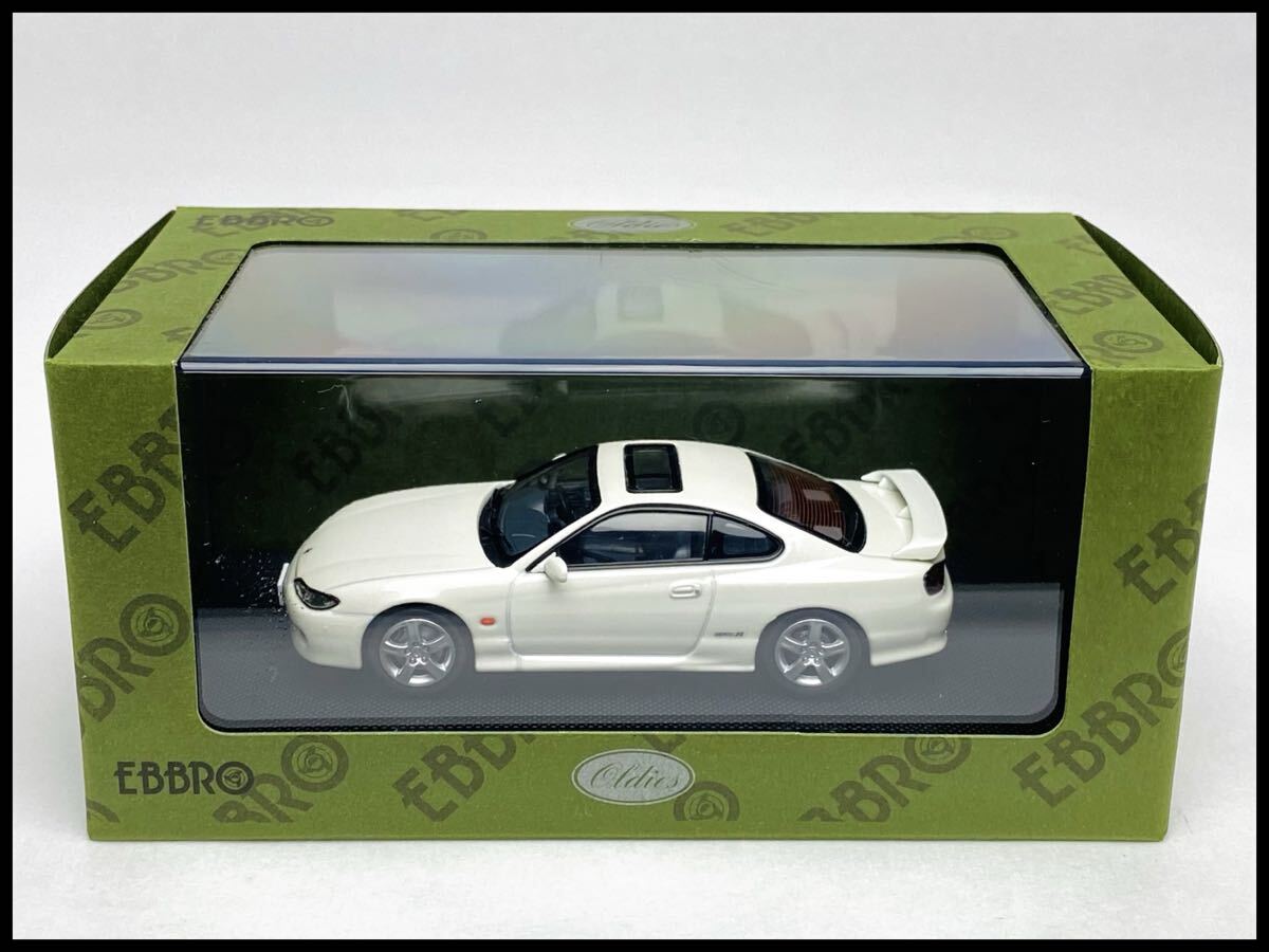未使用 【絶版】 EBBRO エブロ 1/43 NISSAN SILVIA spec-R S15 1999 (WHITE) ニッサン シルビア 【44613】拍卖
