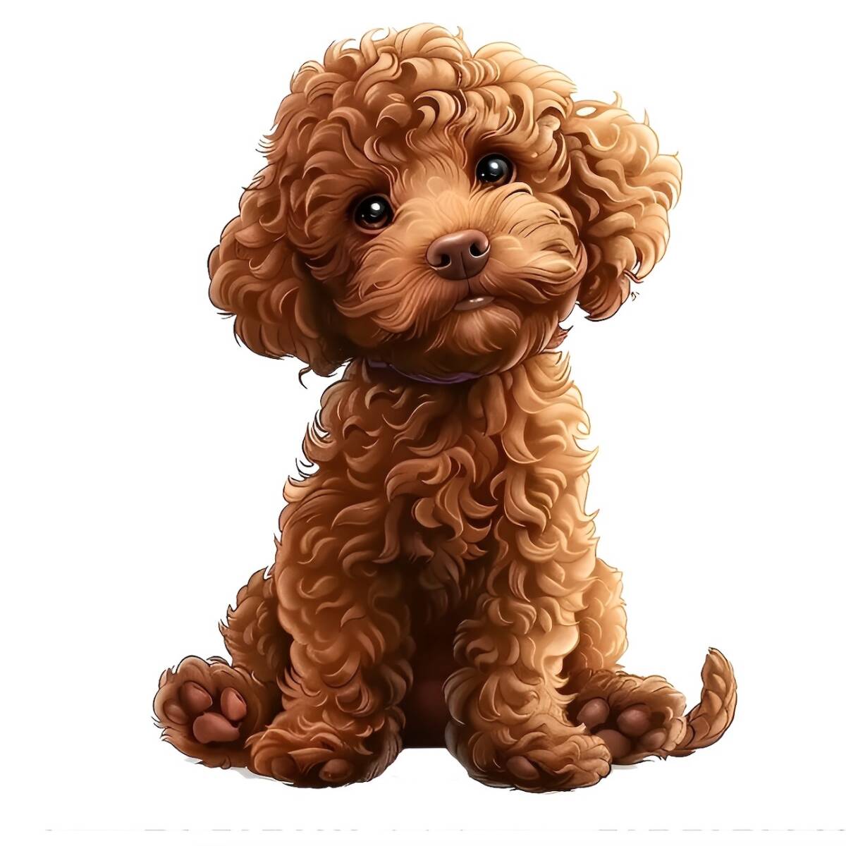 ステッカー お座り犬 トイプードル 車用 シール 15cm 茶色 イラスト イヌ いぬ ビニール 防水 おしゃれ 貼り付け インテリア 窓用 t8831拍卖