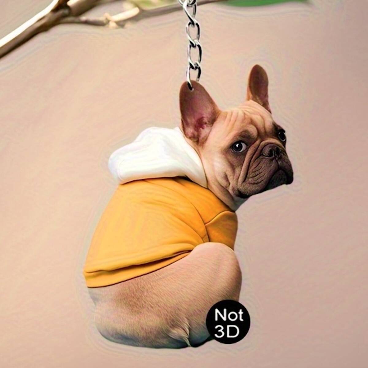 キーホルダー パーカーを着た犬 振り向くブルドッグ アクリル 平面 2D イヌ 小さい 6cm キーチェーン かわいい 車 鍵 おしゃれ いぬ t8950拍卖