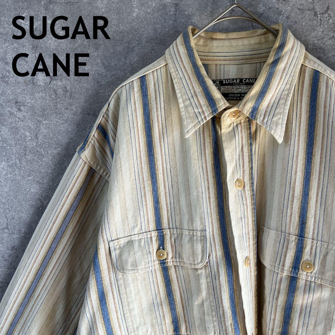 SUGER CUNE 東洋エンター ストライプシャツ 長袖 Lメンズ程度O3拍卖