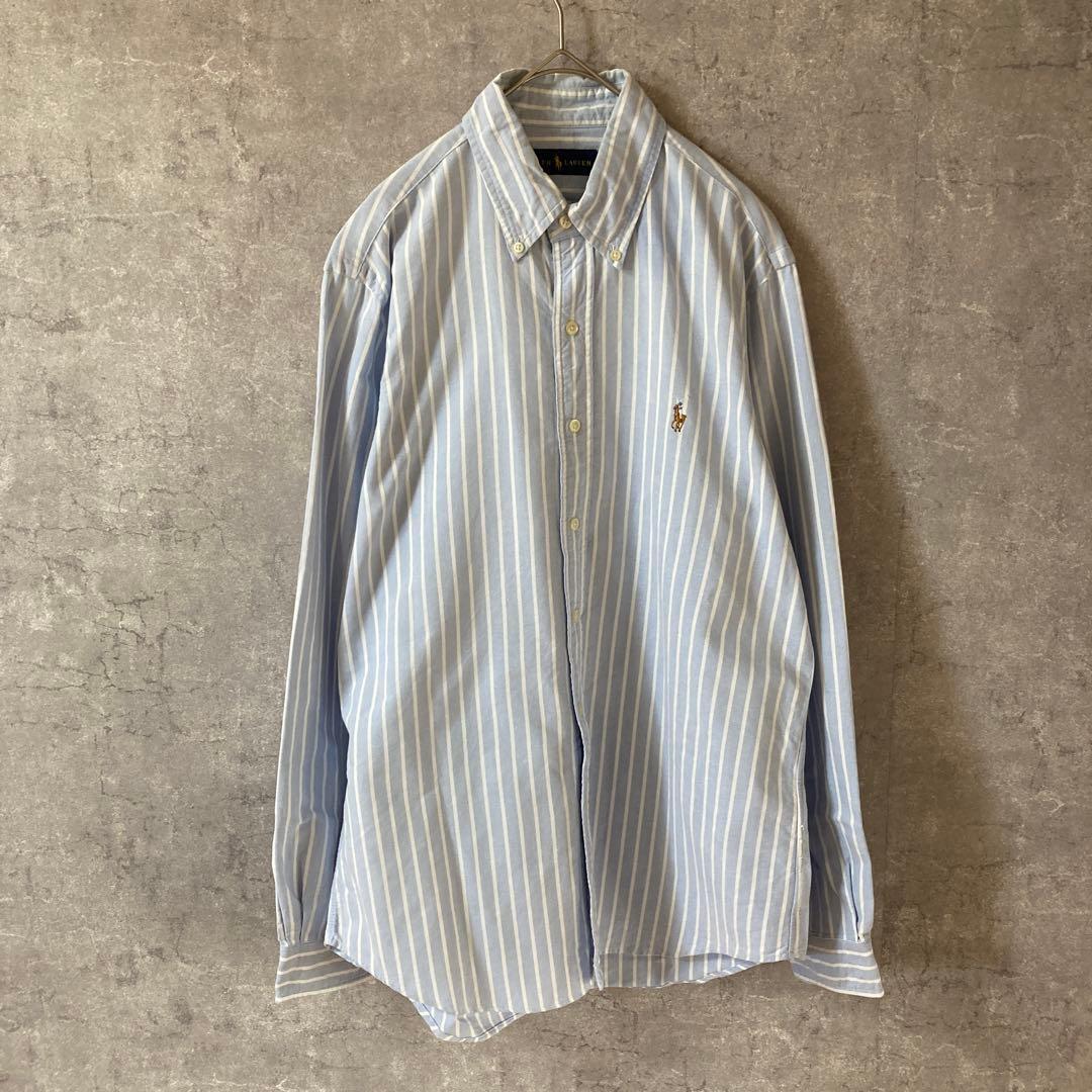 Ralph Lauren オックスフォード ストライプシャツ 長袖 大きいS拍卖