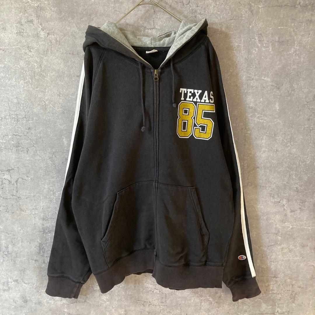 CHAMPION TEXAS ジップアップパーカー スウェット Lサイズ拍卖