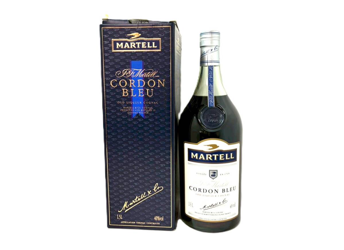 【未開栓】MARTELL マーテル CORDON BLEU コルドン ブルー コニャック ブランデー 1500ml 1.5L 40% お酒 古酒(59333H6)拍卖