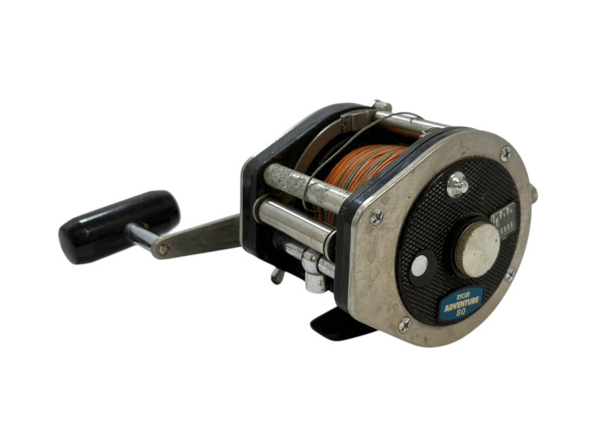 (U) RYOBI/リョービ ADVENTURE80 アドベンチャー 手動リール 釣り具 フィッシング 船用 現状品 (60225SJ1)拍卖
