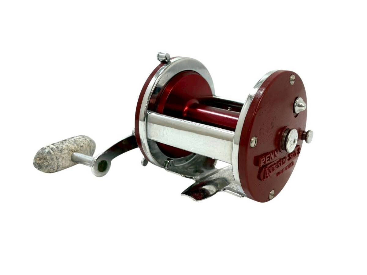 (U) PENN/ペン jigmaster 500S ジグマスター 手動リール 本体 レッド フィッシング 釣り具 糸無し 現状品 (60225SJ2)拍卖