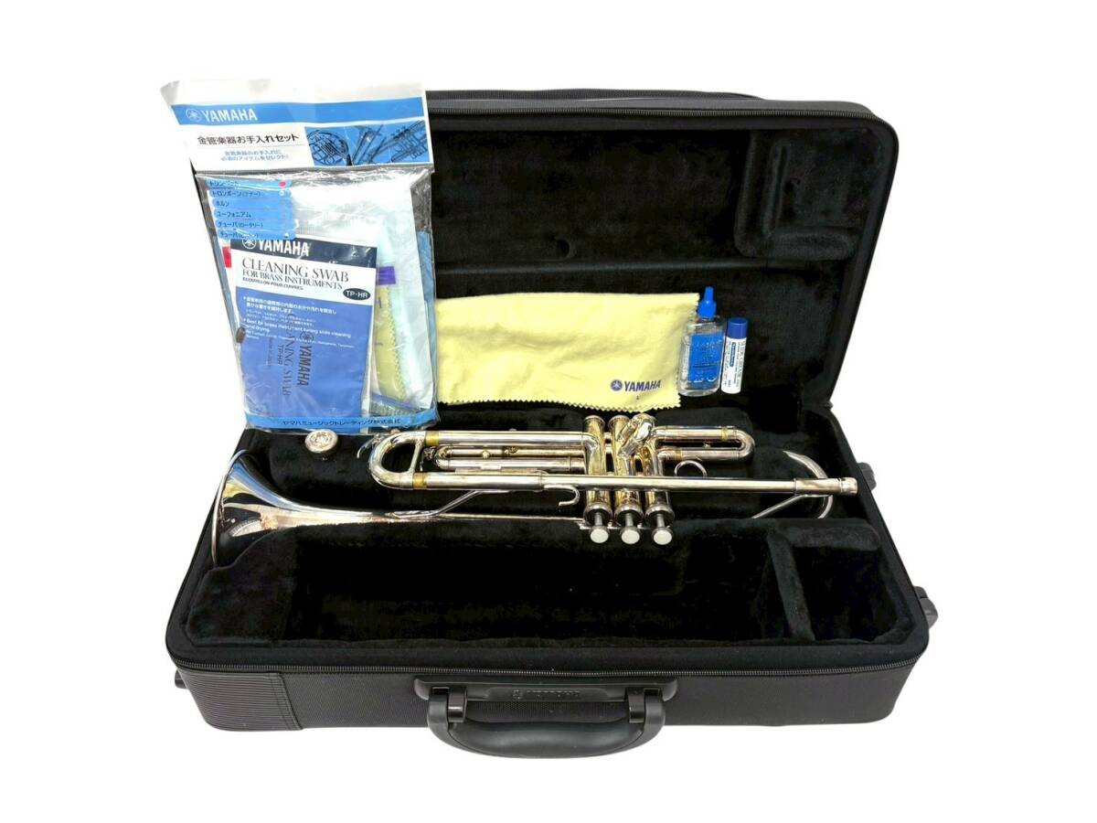 (U) YAMAHA/ヤマハ YTR-2335 B♭ トランペット マウスピース/クリーニングセット/ケース付き 金管楽器 音楽 吹奏楽 現状品 (59909SS2)拍卖