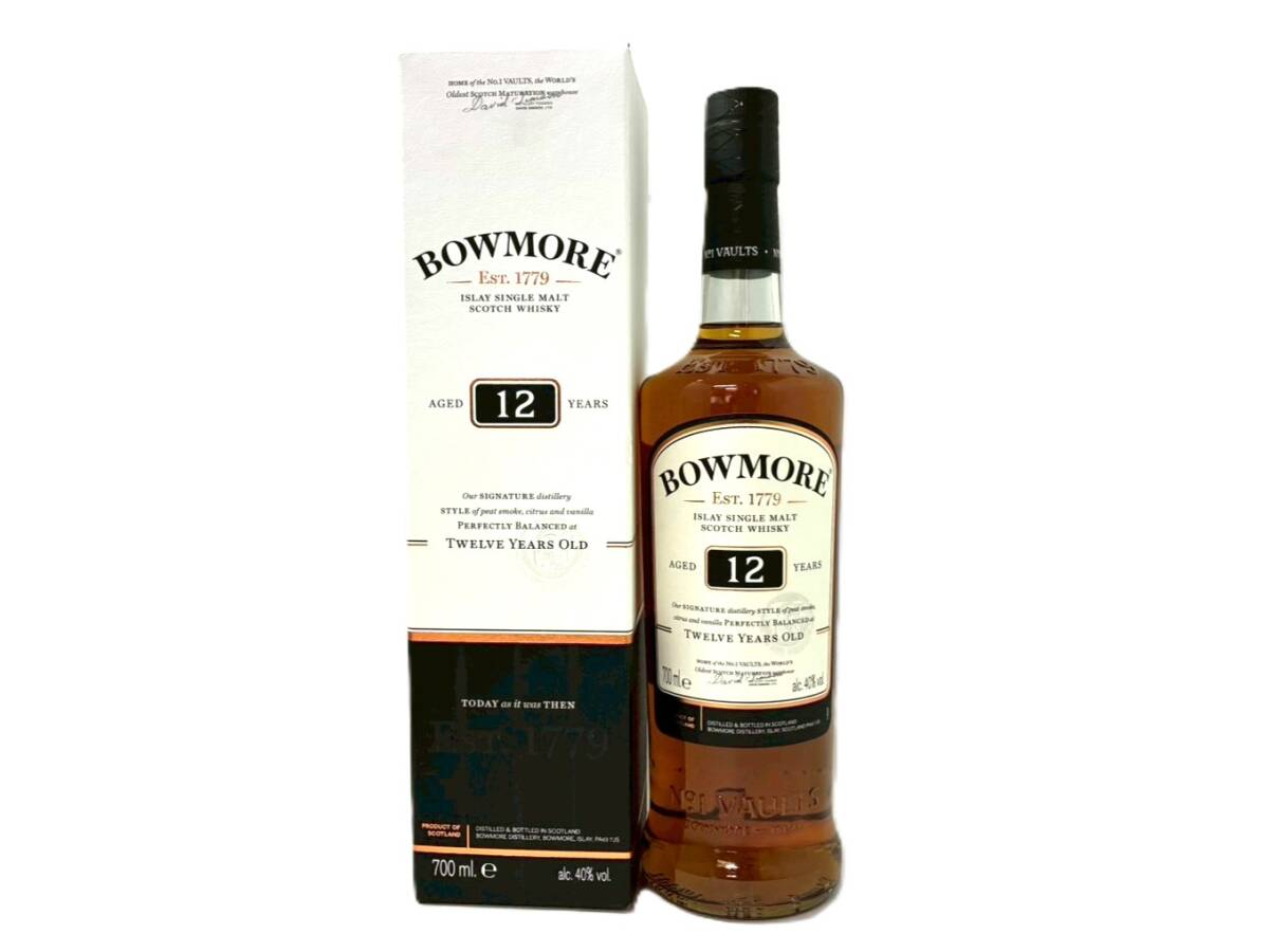 【未開栓】サントリー ボウモア 12年 シングルモルト スコッチウイスキー 700ml 40% お酒 古酒 BOWMORE(61262IS15)拍卖