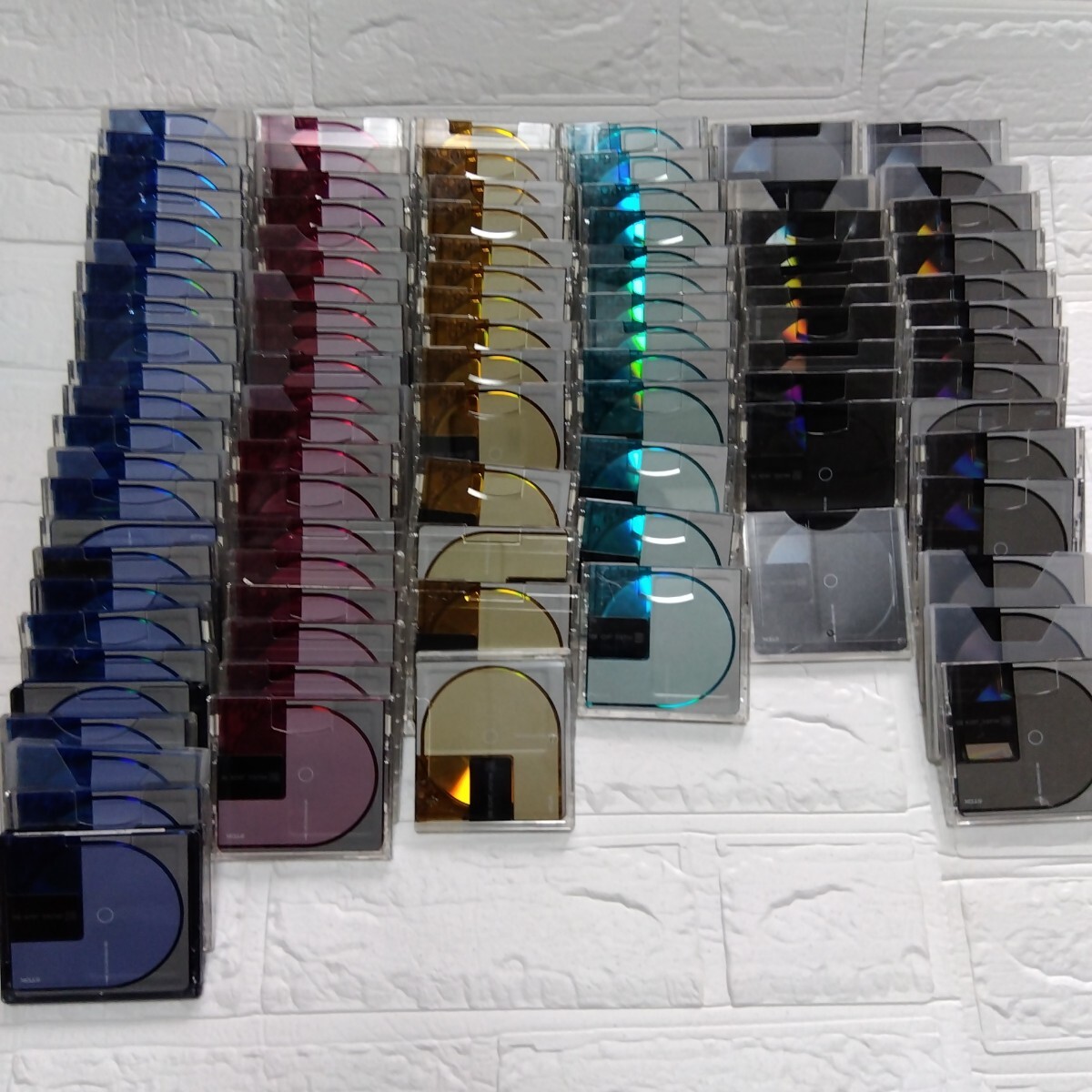 【まとめ売り】中古 MD ミニディスク MiniDisc TDK MUSIC JACK 80 計96枚(青24・赤20・黄14・緑13・黒11・グレー14)拍卖