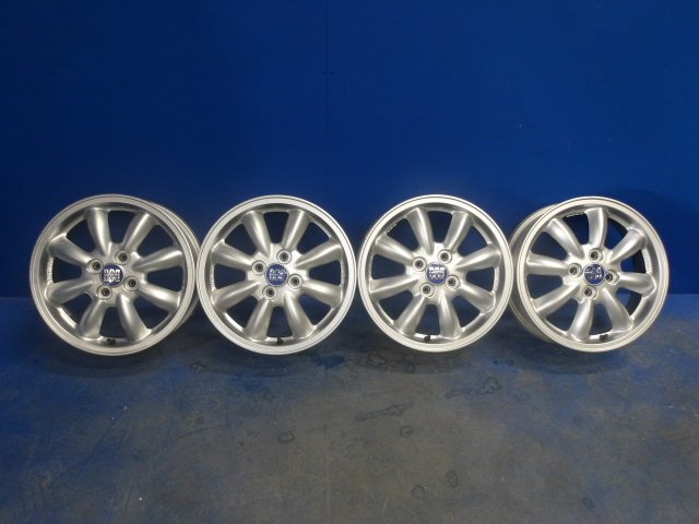 中古 ダイハツ ミラジーノ L650S MINILITE ミニライト 15x4.5J 4H 100 15インチ アルミホイール 4本セット (棚6517-C901)拍卖