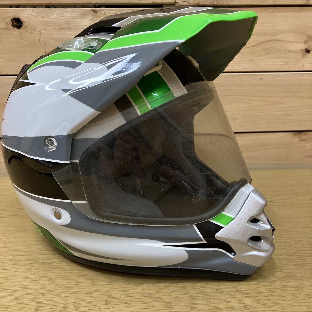 ヘルメット オフロード GREEN モトクロス拍卖