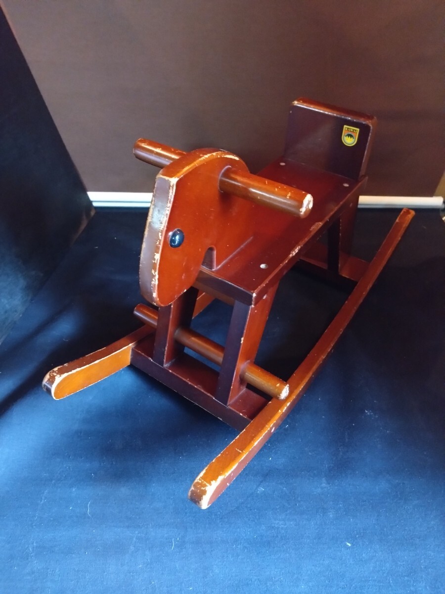 木馬 ロッキングチェア ロッキングホース 中古品拍卖