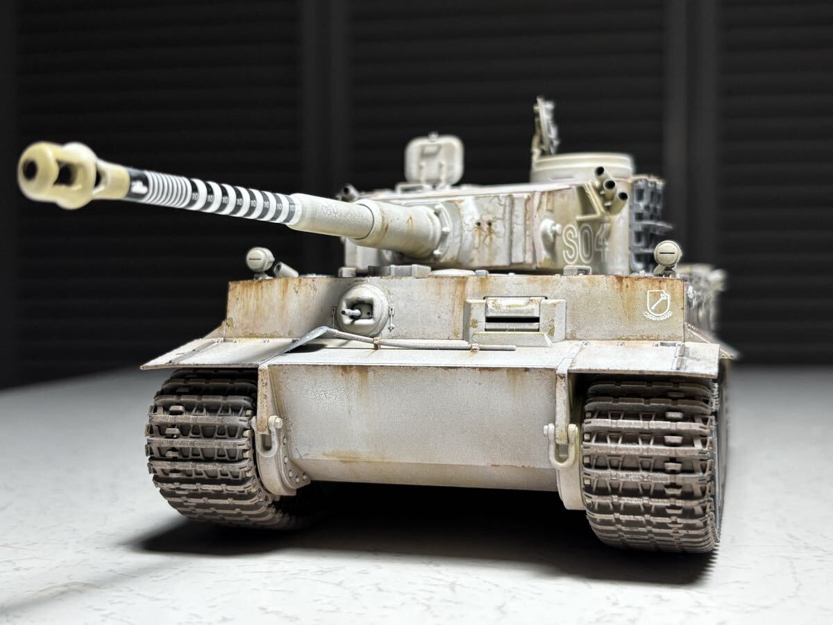 タミヤ1/35タイガー1 冬季迷彩 全長241.5mm、全幅106mm 拍卖