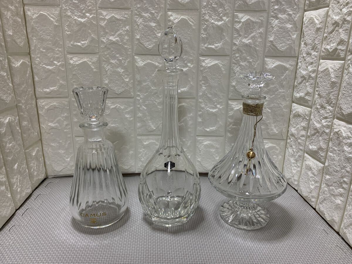 ◆バカラ◆カミュ◆サンルイ◆デキャンタ◆コニャック◆クリスタルボトル◆空瓶◆拍卖