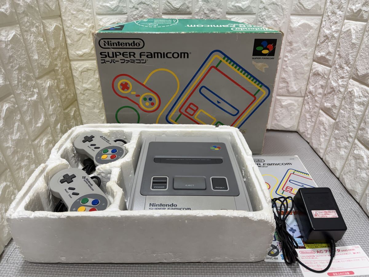 ◆Nintendo◆スーパーファミコン◆SHVC-001◆ コントローラー◆ACアダプター◆完備品◆ニンテンドー◆ゲーム機◆スーファミ◆拍卖