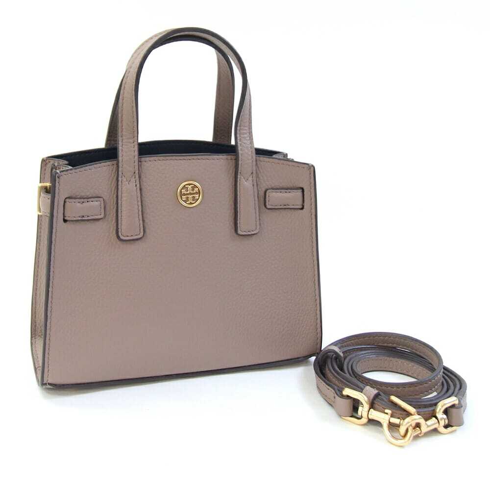 トリーバーチ 2WAYハンドバッグ ウォーカー 79405 グレージュ系 レザー 中古 ショルダーバッグ クロスボディ 斜め掛け拍卖