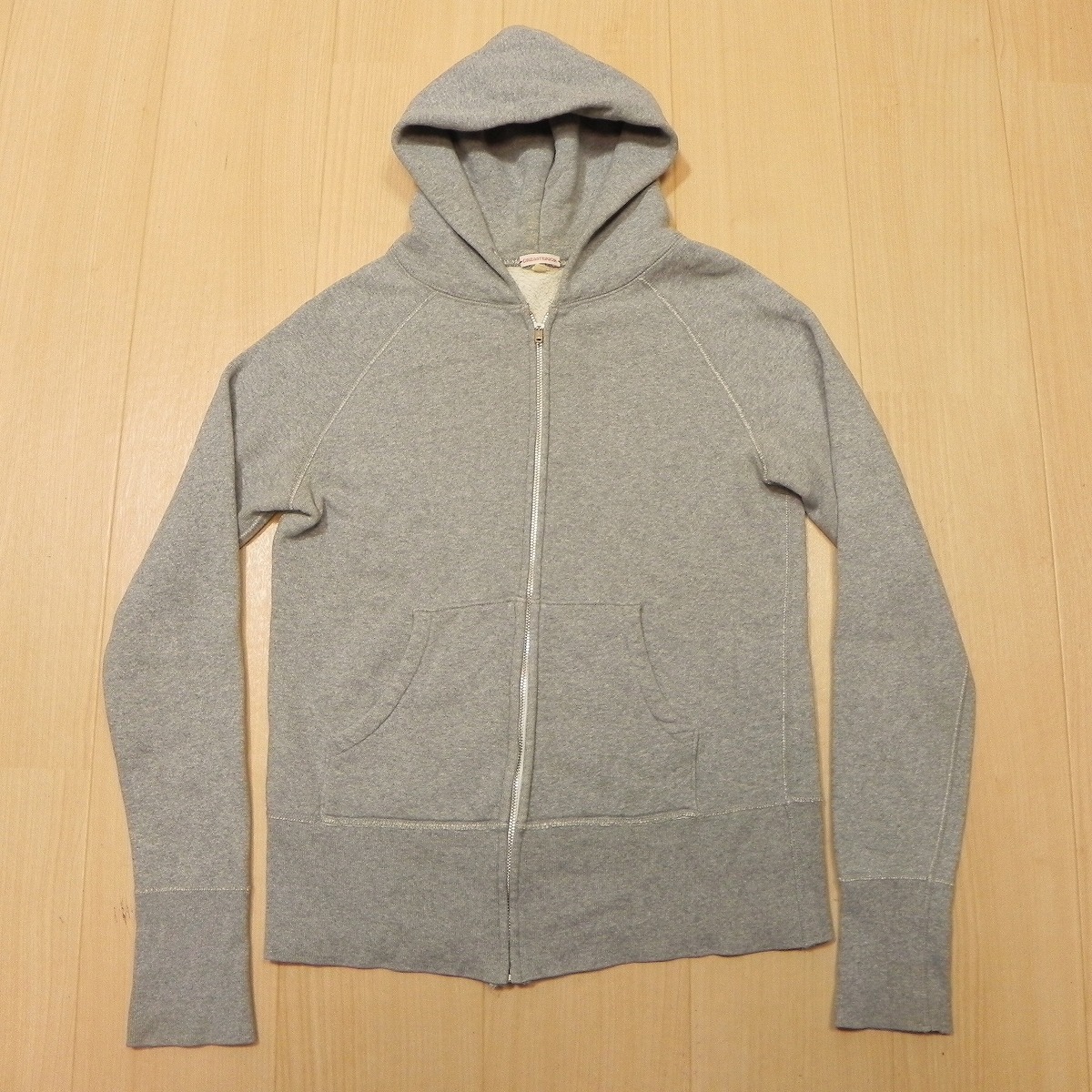 ★ 日本製 DRESSTERIOR ドレステリア ジップパーカー スウェット フーディー 2 シンプル レディース グレー 古着 ★b拍卖