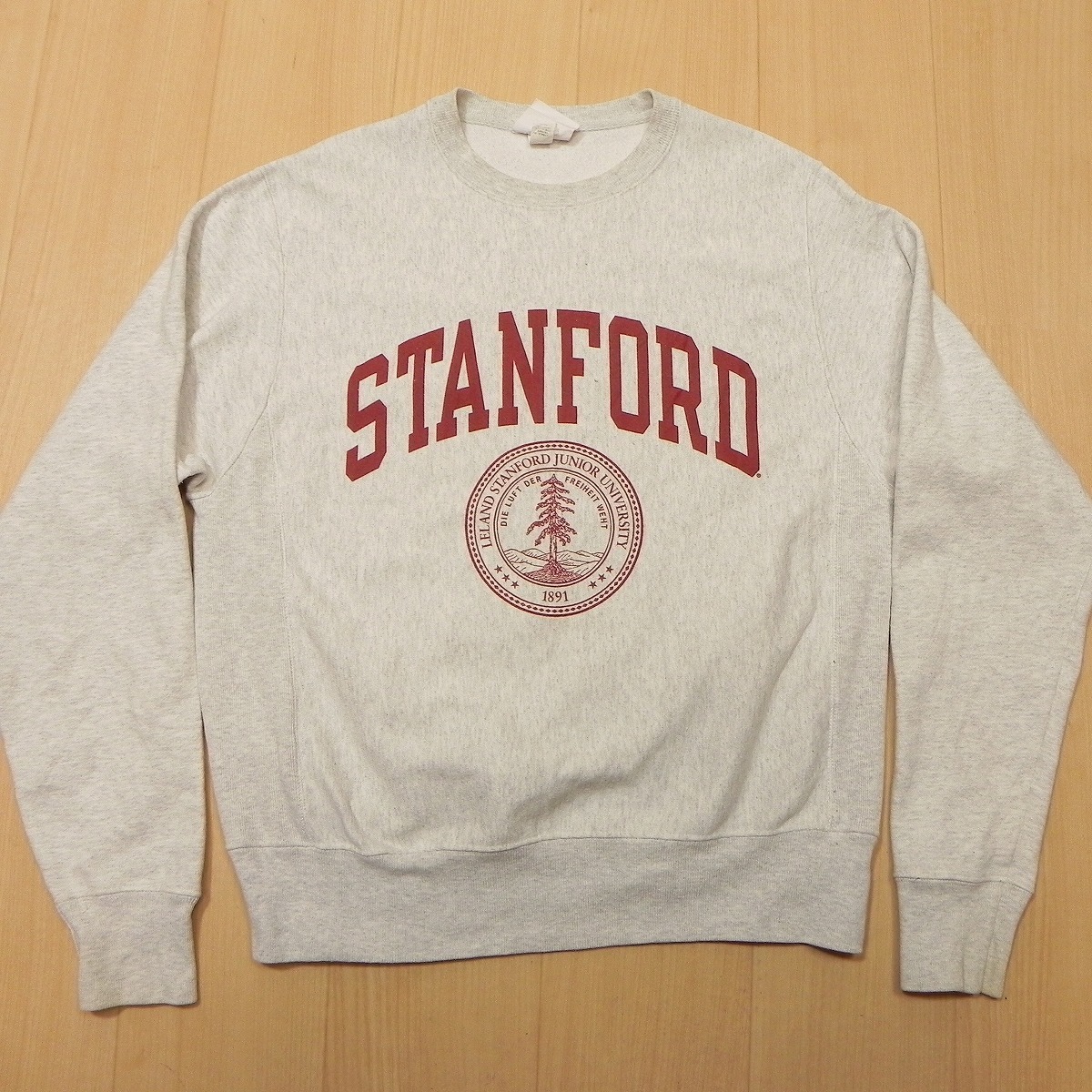 ★ 00s Champion チャンピオン STANFORD リバースウィーブ スウェット S 古着 トレーナー ★b拍卖