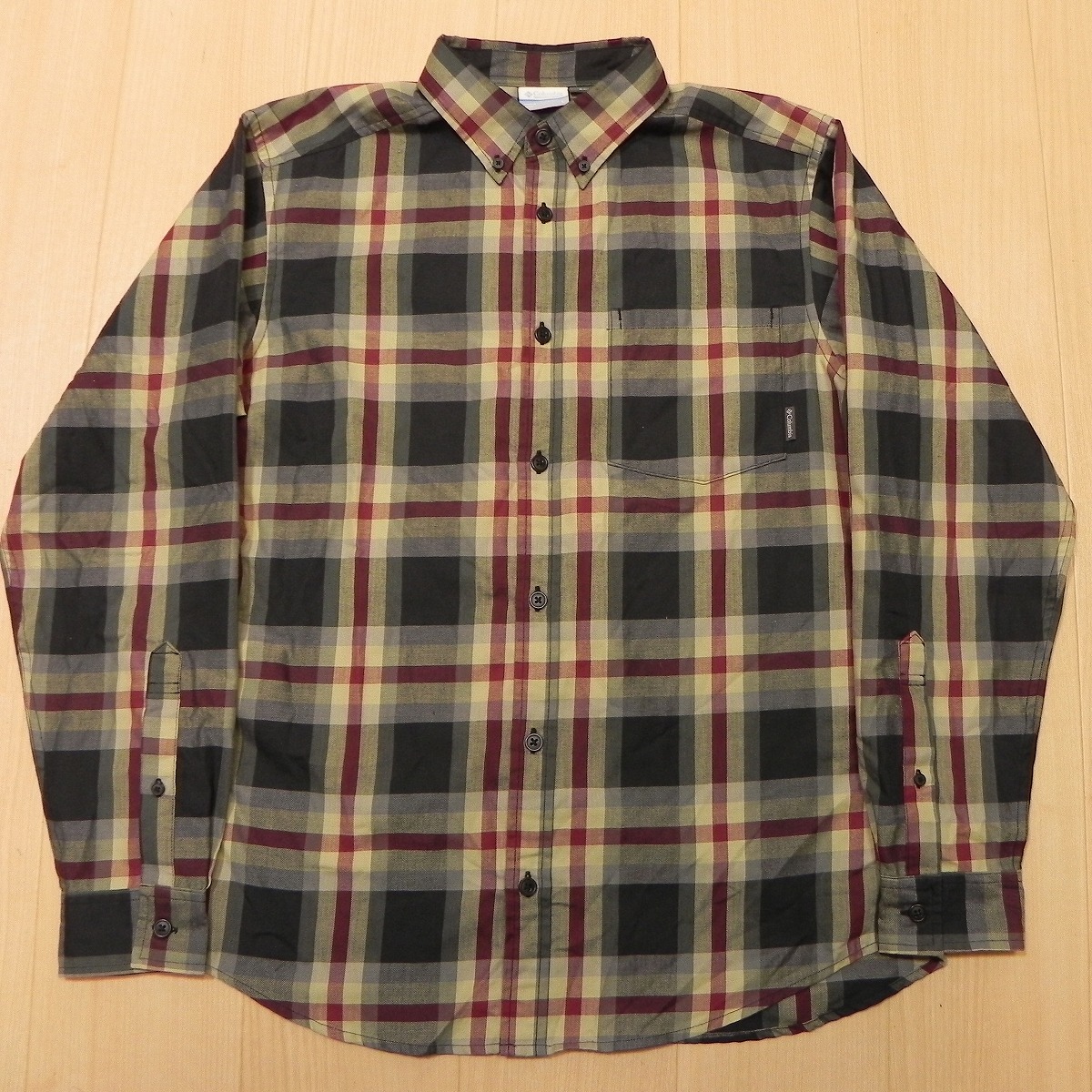 ★ Columbia コロンビア PM7853 OMNI-WICK クリップルブラッシュロングスリーブシャツ L 長袖シャツ チェック柄 グレー系 ★c拍卖