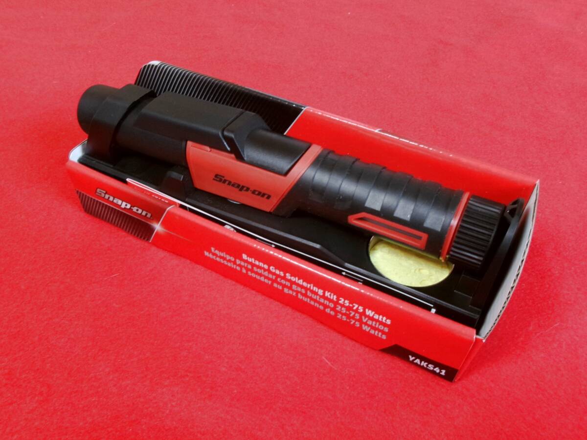 未使用 スナップオン Snap-on ソルダリングツール YAKS41 レッド ガス式はんだごてセット ハンダゴデ ガス式コードレスはんだごて拍卖