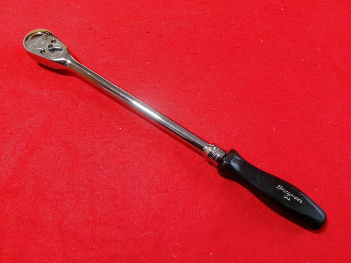 スナップオン Snap-on 差込1/2sq (12.7mm) ロング ラチェットハンドル SL836 ラチェット レンチ 旧グリップ ブラック拍卖