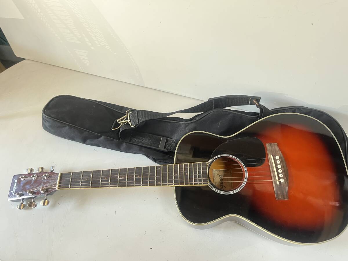 o700o◆Legend レジェンド◆アコースティックギター FG-20 BS ミニ アコギ トラベル ギターケース付き 弦楽器拍卖