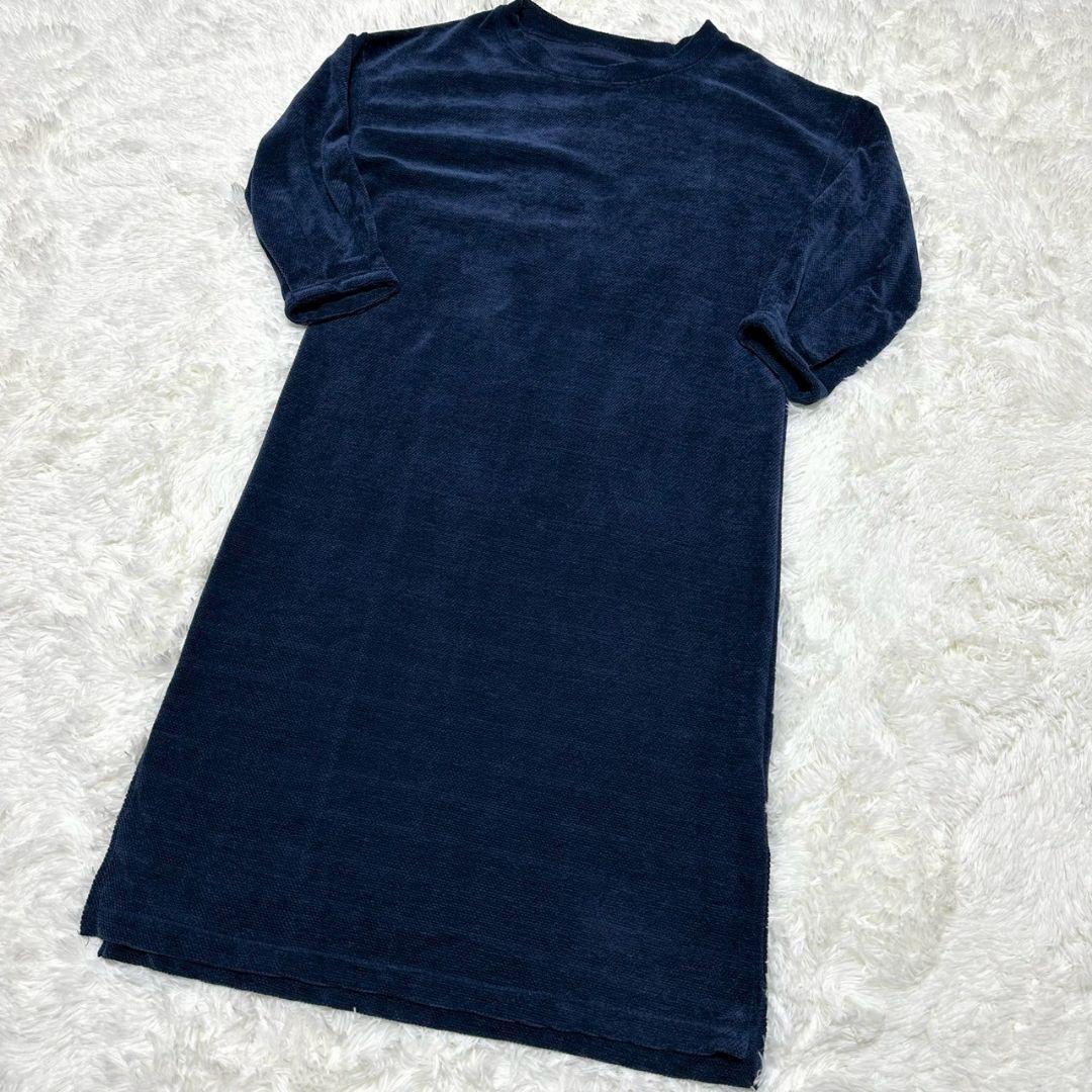 【リアルキューブ】/ワンピース/(L)/ネイビー/タオル地/トップス拍卖