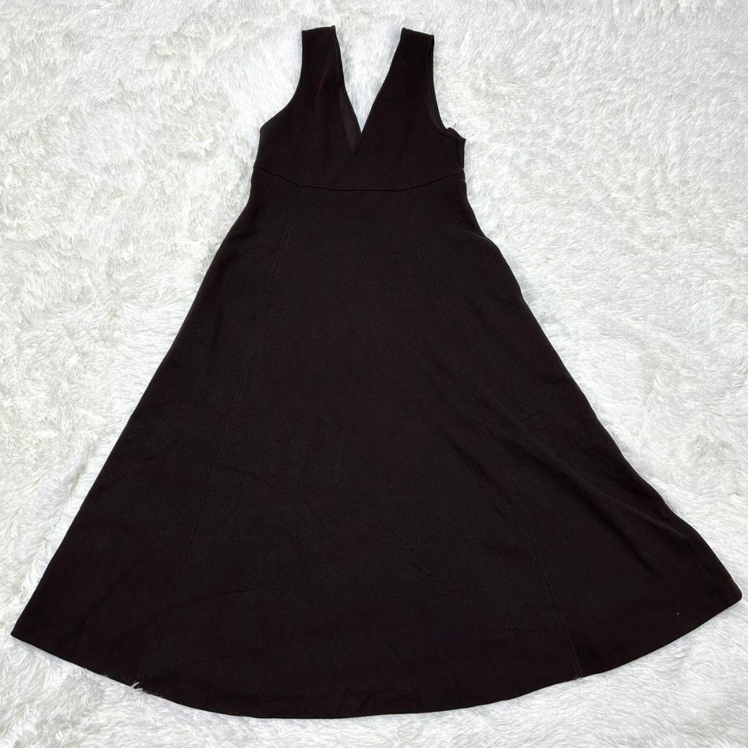 【ユニクロ】/ブラッシュドジャージージャンパースカート/S/UNIQLO/茶色拍卖