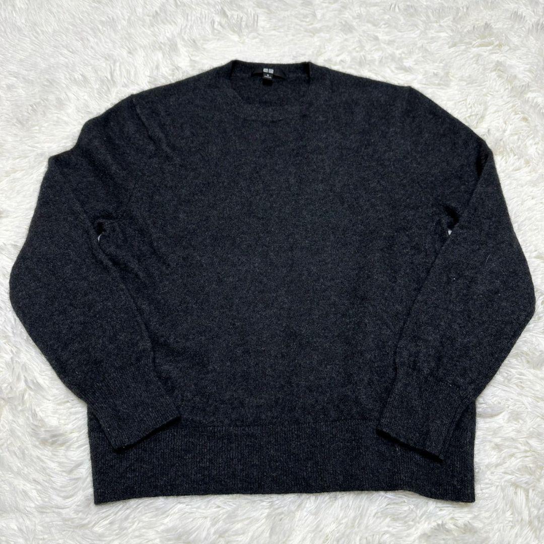 【UNIQLO】/カシミヤクルーネックセーター/(M)/長袖/ユニクロ/トップス拍卖
