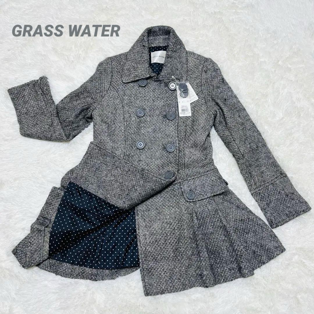 新品未使用/【グラスウォーター】/ダブルブレストコート/(L)/タグ付き/防寒拍卖