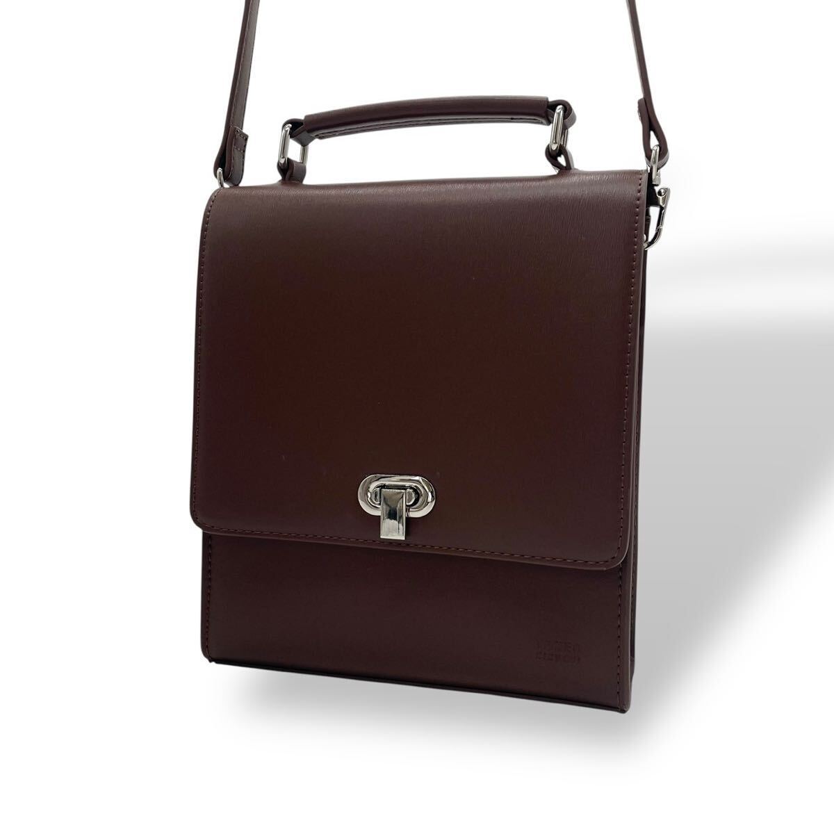 極美品 TAKEOKIKUCHI タケオキクチ フラップ BOX ショルダーバッグ クロスボディ 2way拍卖