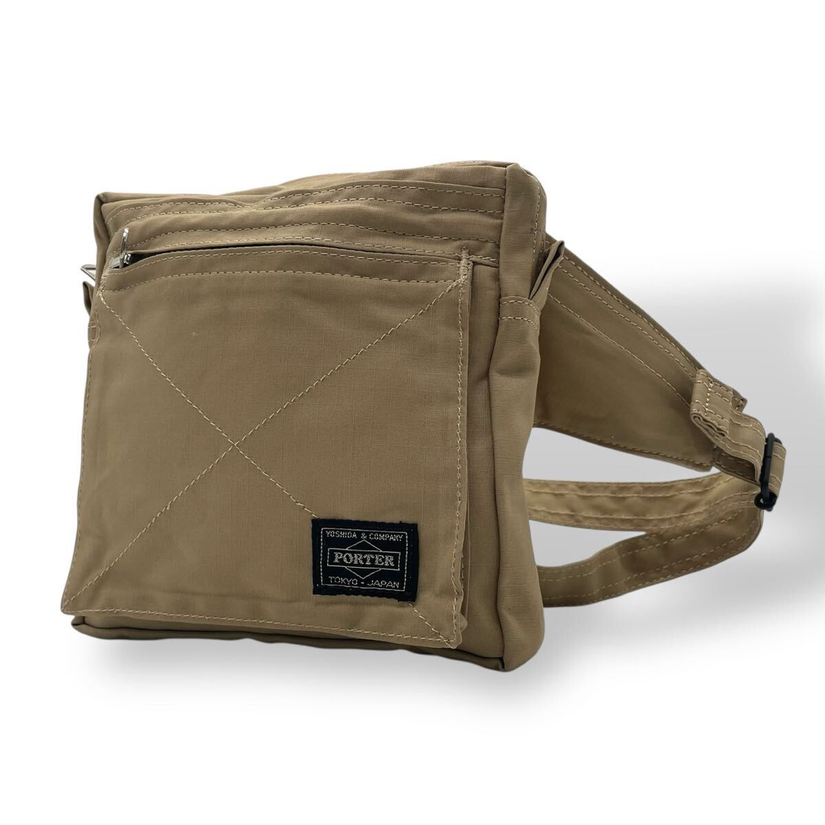 廃盤 希少 極美品 PORTER CUBE ポーターキューブ 吉田カバン ボディバッグ ウエストバッグ ショルダーバッグ拍卖