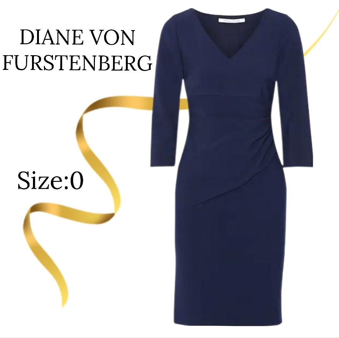 ★極美品★ ダイアン フォン ファステンバーグ ワンピース ネイビー ドレス拍卖