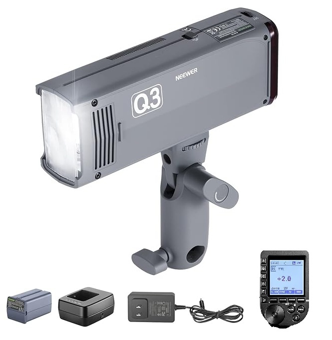 新古品★NEEWER Q3 200Ws 2.4G TTLスチール用フラッシュストロボ SONY用コマンダー付き AD200Proと同等の200Wsライト拍卖