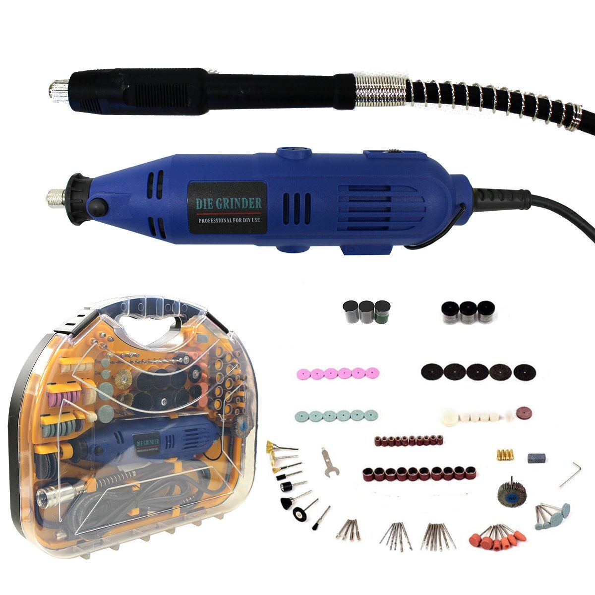 191pcs 電動 マルチ リューター グラインダー 切削 研磨 錆取り 工具 アタッチメント セット ホビー ミニ ペン ルーター 磨き拍卖