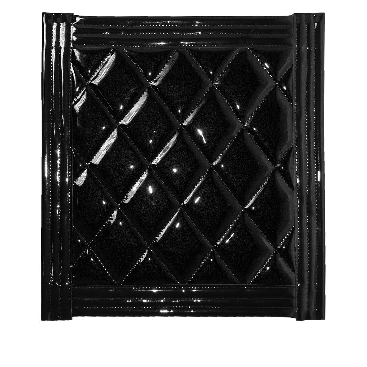 トラック 泥除け マット マッドフラップ 430mm×450mm 43cm×45cm ブラック×ブラック 黒縁 黒フチ 泥よけ マッドガード拍卖