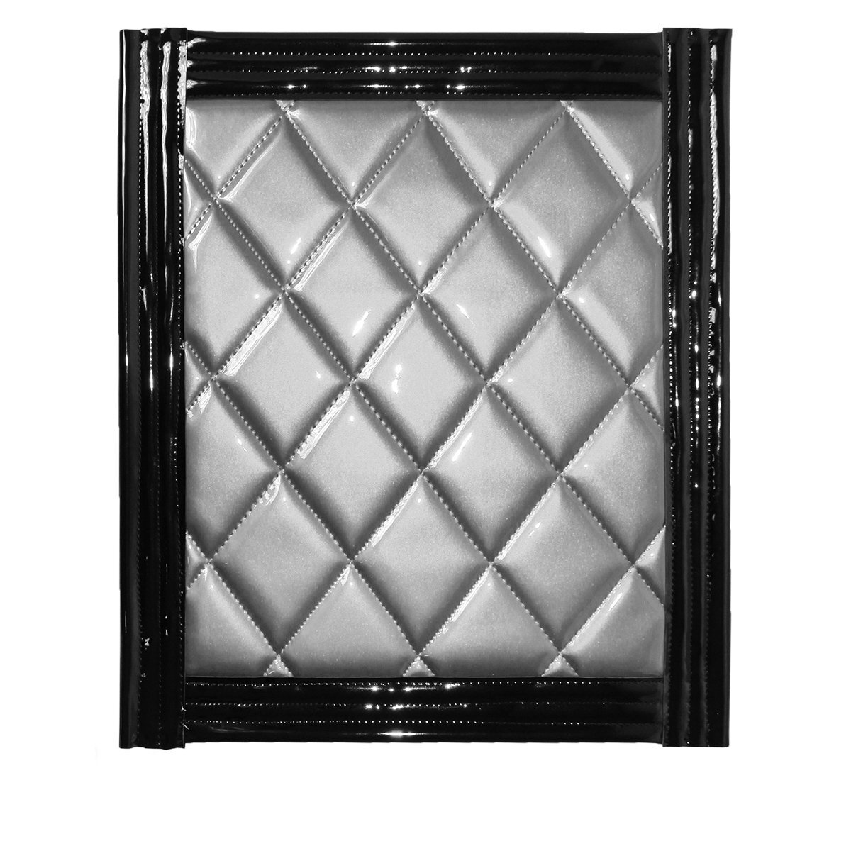 トラック 泥除け マット マッドフラップ 430mm×500mm 43cm×50cm ブラック×シルバー 黒縁 黒フチ 銀色 メタリック 泥よけ マッドガード拍卖