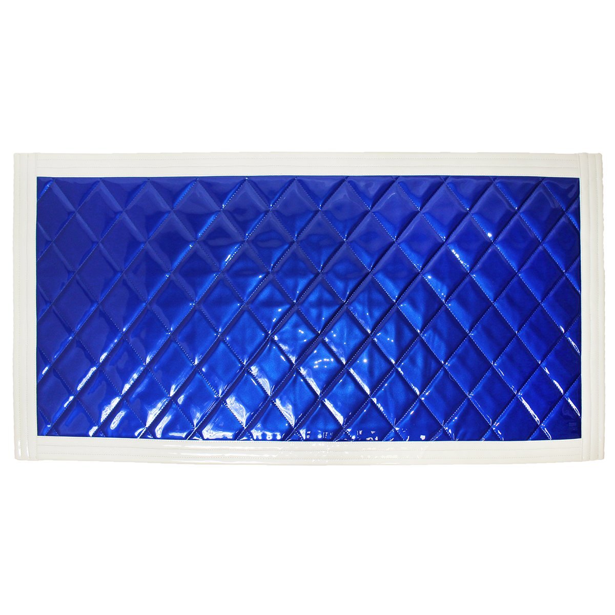 トラック 泥除け マット マッドフラップ 1140mm×600mm 114cm×60cm ホワイト×ブルー 白縁 白フチ 青 泥よけ マッドガード拍卖