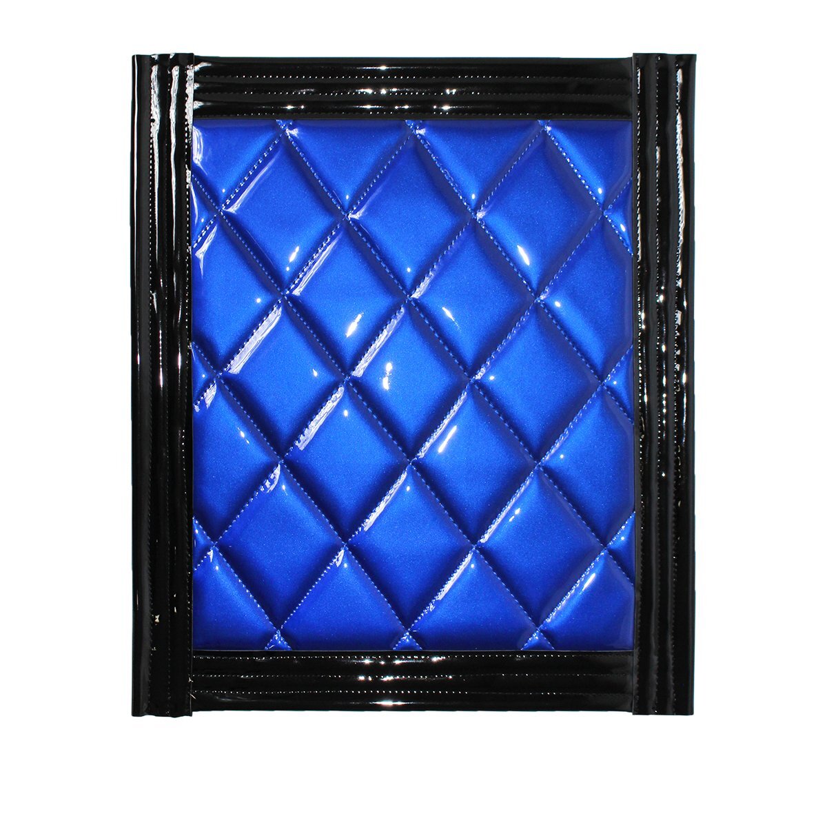 トラック 泥除け マット マッドフラップ 430mm×500mm 43cm×50cm ブラック×ブルー 黒縁 黒フチ 青 泥よけ マッドガード拍卖